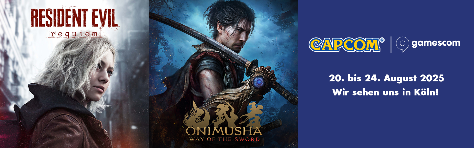 Resident Evil Requiem und Onimusha: Way of the Sword erstmalig anspielbar auf der Gamescom 2025 Resident Evil Requiem und Onimusha: Way of the Sword erstmalig anspielbar auf der Gamescom 2025